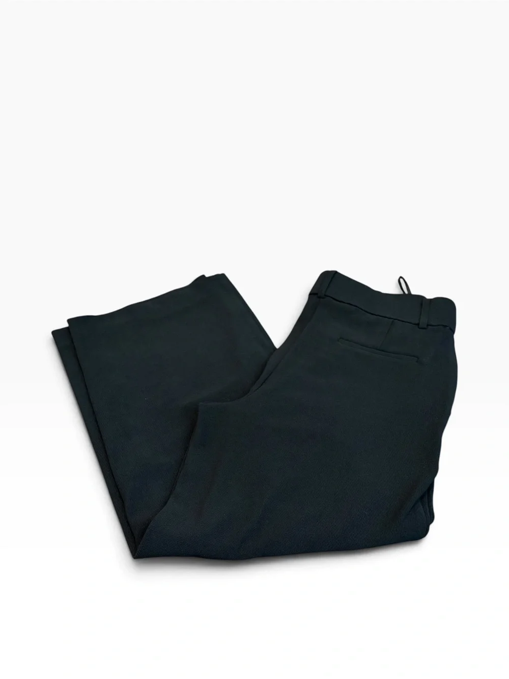 AMANDA + CHELSEA black ribbed dress pants